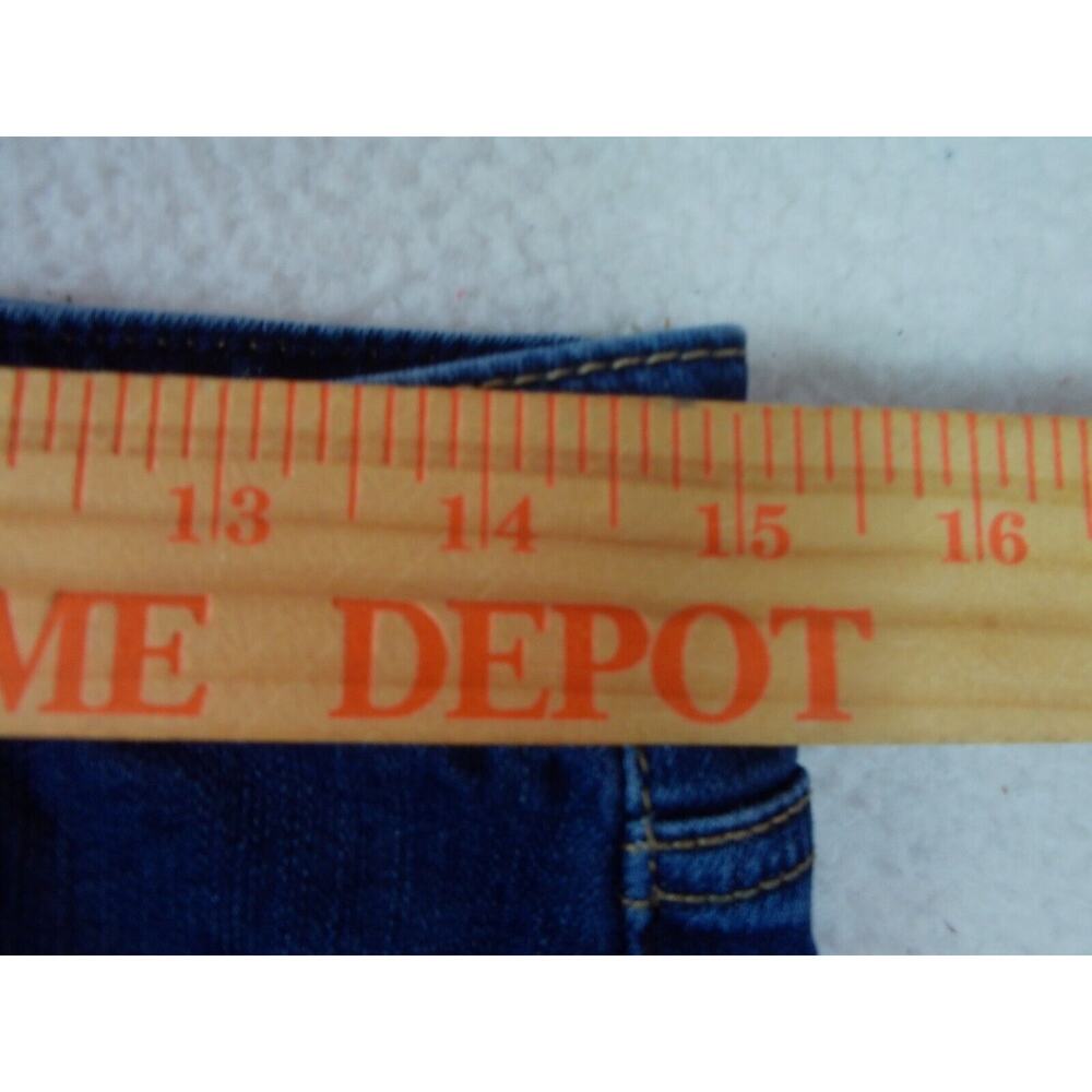 Seven 7 Weekend Short Mid Rise Jean Cotton Dark Blue Denim Women's Size 8 - Picture 3 of 9